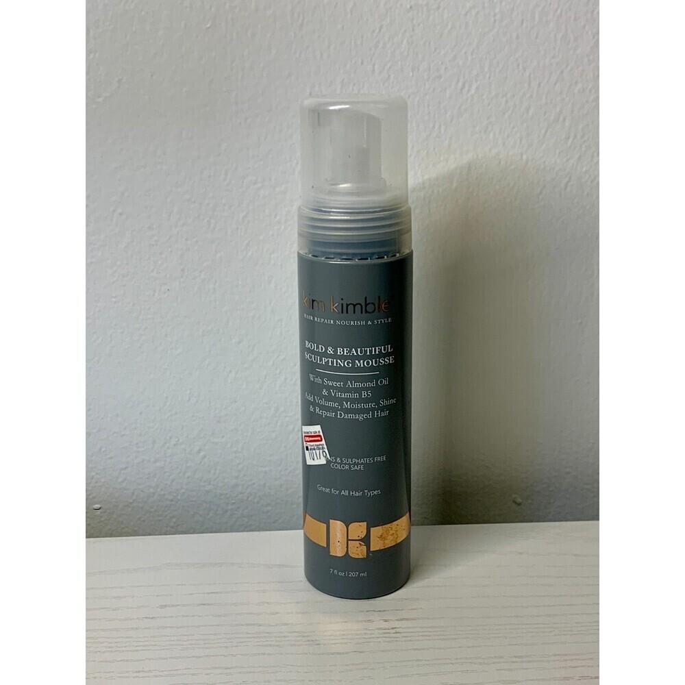 Kim Kimble Bold & Beautiful SCULPTING MOUSSE Sweet Almond Oil 7 Fl. Oz. New